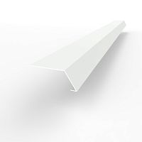 Карнизная планка RAL 9003 оцинкованная c порошковым покрытием 0,45мм полиуретан