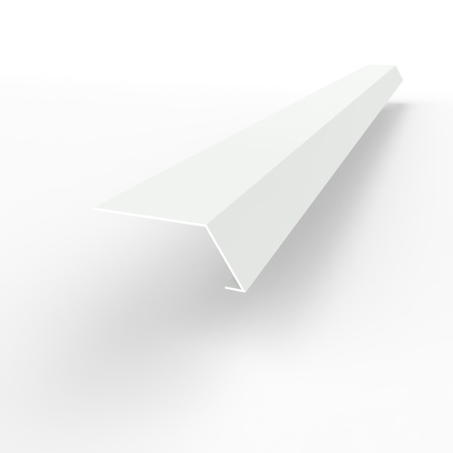 Карнизная планка RAL 9003 оцинкованная c порошковым покрытием 0,45мм полиуретан Карнизная планка RAL 9003 оцинкованная c порошковым покрытием 0,45мм полиуретан