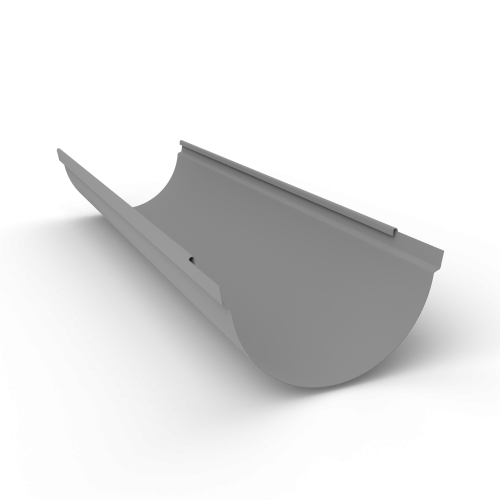 Желоб водосточный оцинкованный порошок ф150х2000мм RAL 9022 Желоб водосточный оцинкованный порошок ф150х2000мм RAL 9022