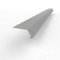Карнизная планка RAL 9006 оцинкованная c порошковым покрытием 0,45мм