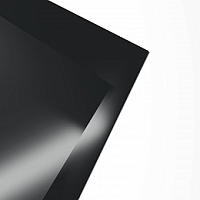 Гладкий лист 0.55мм RAL 9017 Транспортный чёрный