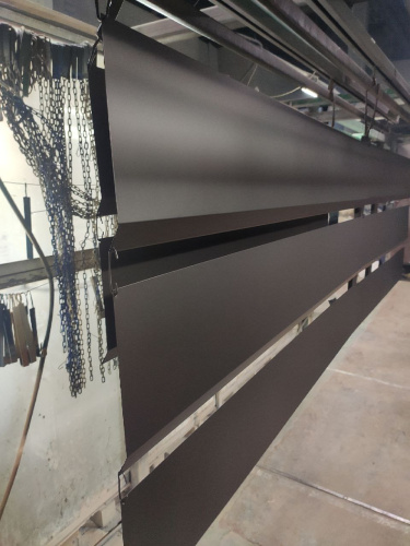 Карнизная планка RAL 7005 оцинкованная c порошковым покрытием 0,45мм полиуретан фото 3 Карнизная планка RAL 7005 оцинкованная c порошковым покрытием 0,45мм полиуретан фото 3