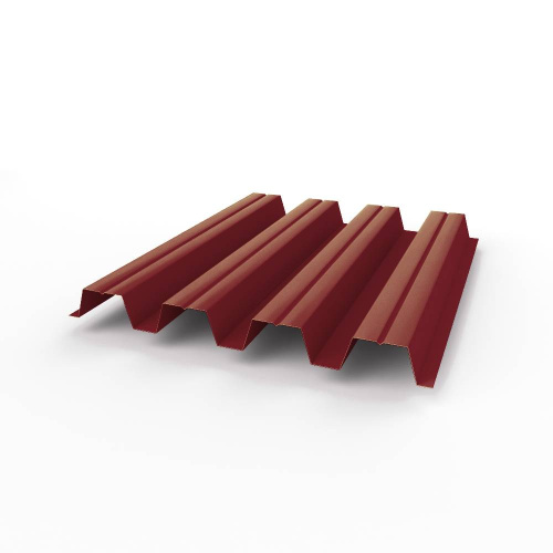 Профнастил оцинкованный с полимерным покрытием полиэстер Н57 buildstor 0,65х801мм RAL 3004 Пурпурно-красный Профнастил оцинкованный с полимерным покрытием полиэстер Н57 buildstor 0,65х801мм RAL 3004 Пурпурно-красный