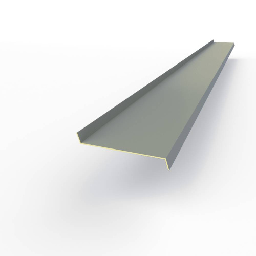 Отлив оконный оцинкованный c порошковым покрытием 0,7мм RAL 7045 Отлив оконный оцинкованный c порошковым покрытием 0,7мм RAL 7045