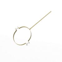 Крепление водосточный трубы сварное оцинкованное порошок ф180х10х250мм RAL 1014