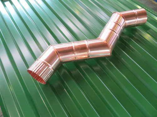 Колено водосточное медное ф150х400x400мм