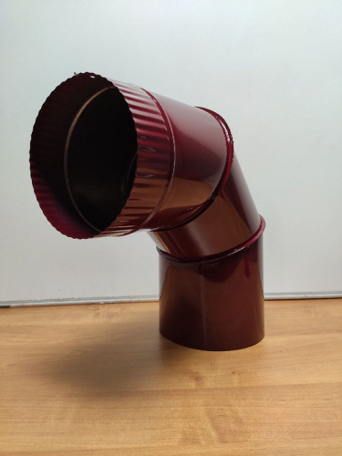 Колено водосточное оцинкованное порошок ф150мм RAL 3005