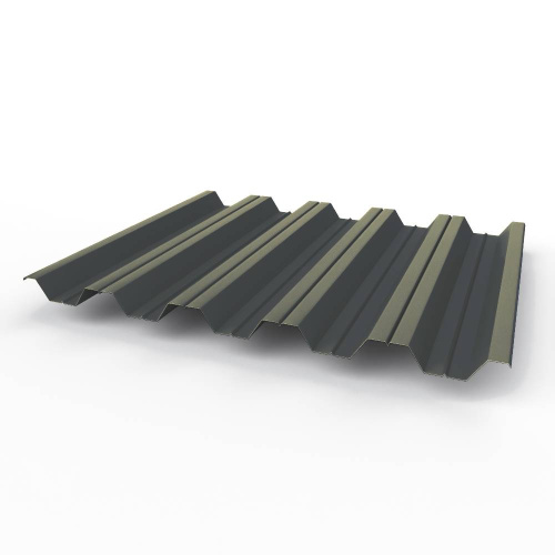 Профнастил оцинкованный с полимерным покрытием НС35 Grand line Optima 0,45х1060мм RAL 7024