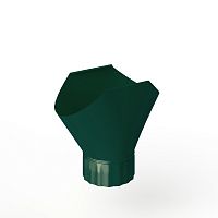 Воронка желоба оцинкованная накладная порошок ф180мм RAL 6005