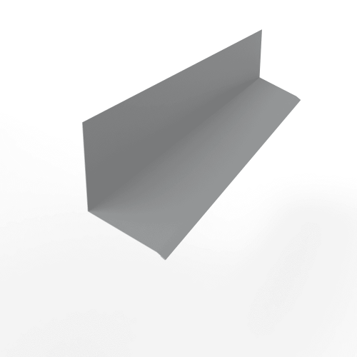 Планка примыкания к стене верхняя для фасада оцинкованная с порошковым покрытием 0,45мм RAL 7004