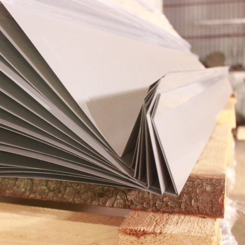 Планка примыкания боковая оцинкованная с порошковым покрытием 0,45мм ширина более 625 мм RAL 5021 фото 5