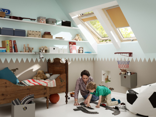 Окно мансардное дерево, лак ручка снизу Velux GLL MK08 1061B Дизайн WoodLine 78*140см фото 8