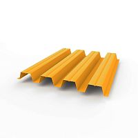 Профнастил оцинкованный с полимерным покрытием полиэстер Н57 buildstor 0,65х801мм RAL 2007 Люминесцентный ярко-оранжевый