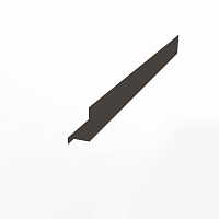 Планка примыкания боковая оцинкованная с порошковым покрытием 0,45мм ширина более 625 мм RR 32