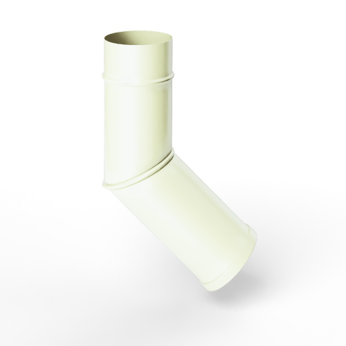 Колено водосточное оцинкованное порошок ф220мм RAL 9010