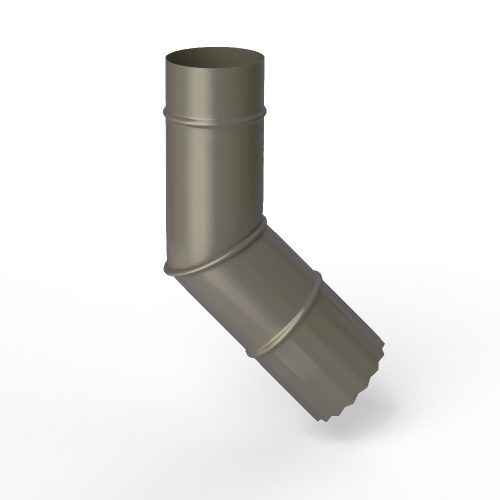 Колено водосточное оцинкованное порошок ф120мм RAL 7039 Колено водосточное оцинкованное порошок ф120мм RAL 7039