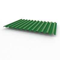 Профнастил оцинкованный с полимерным покрытием полиэстер С21 buildstor 0,35х1051мм RAL 6001 Изумрудно-зелёный