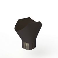 Воронка желоба оцинкованная накладная порошок ф220мм RAL 8019