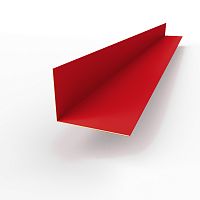 Планка угла внутренняя RAL 3020 оцинкованная c порошковым покрытием 0,45мм
