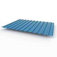 Профнастил оцинкованный с полимерным покрытием полиэстер С10 buildstor 0,7х1180мм RAL 5015 Небесно-синий