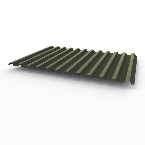 Профнастил оцинкованный с полимерным покрытием полиэстер С21 buildstor 0,7х1051мм RAL 6006 Серо-оливковый