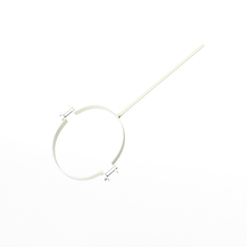 Крепление водосточный трубы сварное оцинкованное порошок ф180х10х250мм RAL 9010