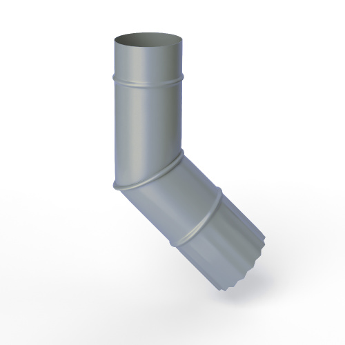 Колено водосточное оцинкованное порошок ф90мм RAL 7001