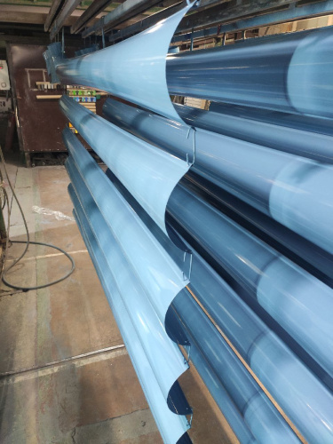 Желоб водосточный оцинкованный порошок ф180х2000мм RAL 7021 фото 4 Желоб водосточный оцинкованный порошок ф180х2000мм RAL 7021 фото 4