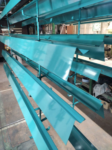 Парапет плоский RAL 5018 полиэстер 1 мм фото 2