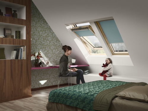 Окно мансардное дерево, лак ручка снизу Velux GLL MK08 1061B Дизайн WoodLine 78*140см фото 14