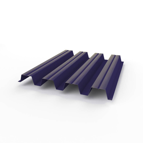 Профнастил оцинкованный с полимерным покрытием полиэстер Н57 buildstor 0,65х801мм RAL 5022 Ночной синий