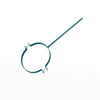 Крепление водосточный трубы сварное оцинкованное порошок ф150х10х250мм RAL 5021