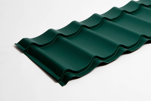 Металлочерепица Монтеррей классик оцинкованная с полимерным покрытием 0.5x1180мм  RAL 6002 фото 3