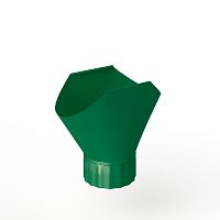 Воронка желоба оцинкованная накладная порошок ф120мм RAL 6029