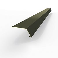 Карнизная планка RAL 6008 оцинкованная c порошковым покрытием 0,45мм