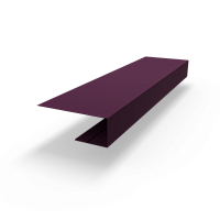 J профиль RAL 4007 оцинкованный c порошковым покрытием 0,45мм