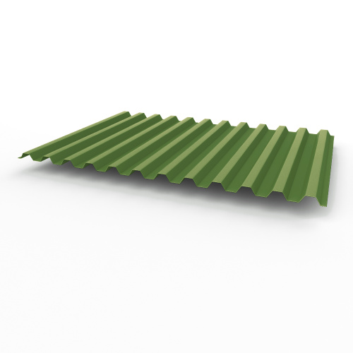 Профнастил оцинкованный с полимерным покрытием полиэстер С21 buildstor 0,45х1051мм RAL 6026 Опаловый зелёный Профнастил оцинкованный с полимерным покрытием полиэстер С21 buildstor 0,45х1051мм RAL 6026 Опаловый зелёный