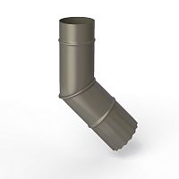 Колено водосточное оцинкованное порошок ф150мм RAL 7039