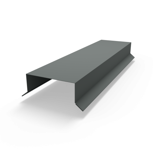 Парапет плоский RAL 7005 полиэстер 0,45 мм