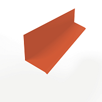 Планка примыкания к стене верхняя для фасада оцинкованная с порошковым покрытием 0,45мм RAL 2004