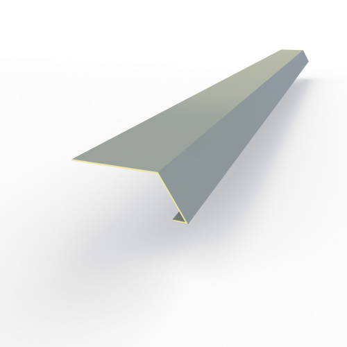 Карнизная планка RAL 7001 оцинкованная c порошковым покрытием 0,45мм