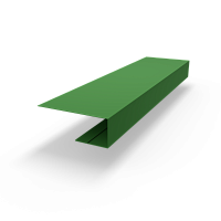 j планка RAL 6017 оцинкованная c порошковым покрытием 0,45мм