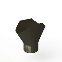 Воронка желоба оцинкованная накладная порошок ф120мм RAL 6022