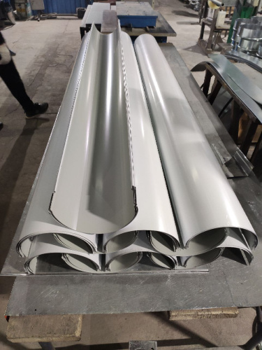 Желоб водосточный оцинкованный порошок ф120х2000мм RAL 7048 фото 8