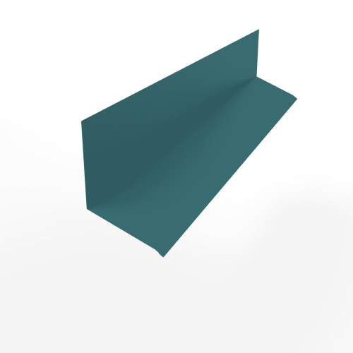 Планка примыкания к стене верхняя для фасада оцинкованная с порошковым покрытием 0,45мм RAL 5021