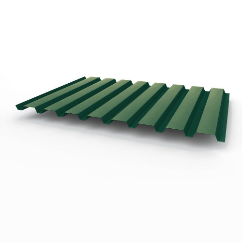 Профнастил оцинкованный с полимерным покрытием полиэстер С20 buildstor 0,45х1150мм RAL 6005 Зелёный мох Профнастил оцинкованный с полимерным покрытием полиэстер С20 buildstor 0,45х1150мм RAL 6005 Зелёный мох