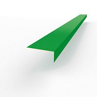 Лобовая планка (RAL 6037) оцинкованная, с порошковым покрытием 0,45 мм