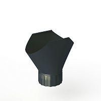 Воронка желоба оцинкованная накладная порошок ф120мм RAL 7016