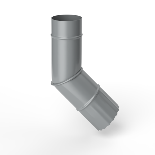 Колено водосточное оцинкованное порошок ф150мм RAL 9023