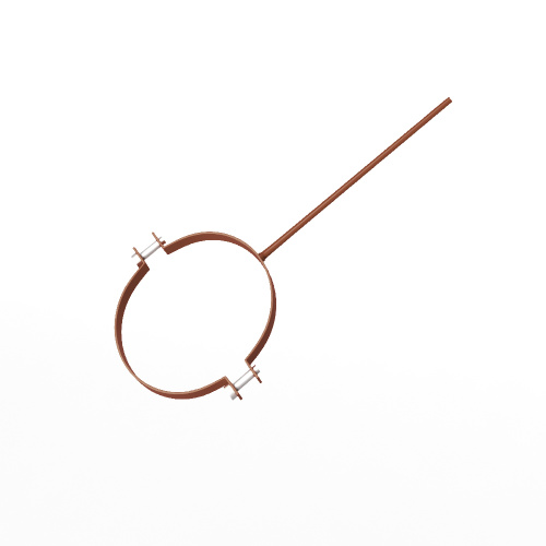 Крепление водосточный трубы сварное оцинкованное порошок ф150х10х250мм RAL 8004 Крепление водосточный трубы сварное оцинкованное порошок ф150х10х250мм RAL 8004